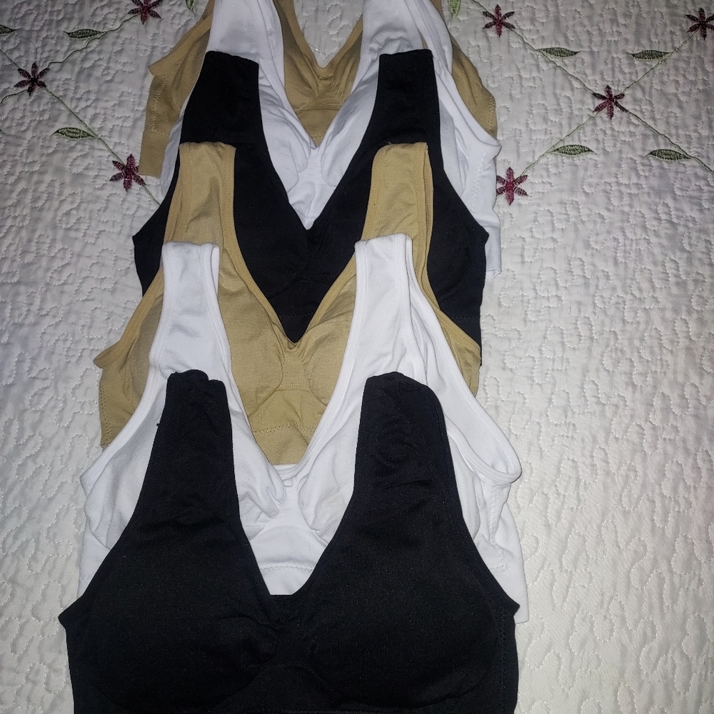 BIG PRICE DROP!!  QTY 6 - PULL-ON BRAS               (*PLEASE READ) - Picture 2 of 11